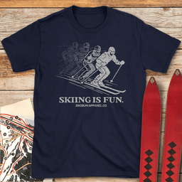 Skiing Is Fun T Shirt Gift For Skier