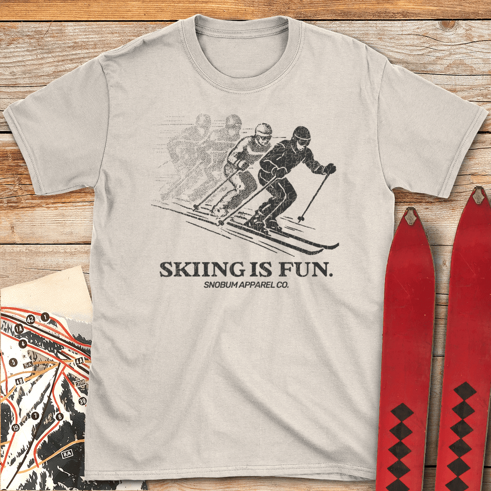 Skiing Is Fun T Shirt Gift For Skier