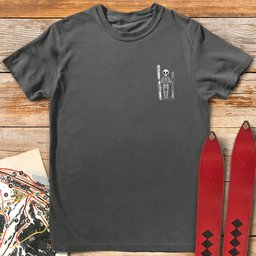Ski Skeleton T Shirt Gift For Skier