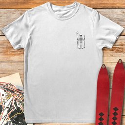 Ski Skeleton T Shirt Gift For Skier