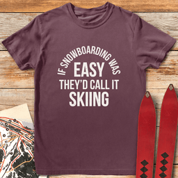 Skiing Is Easy T Shirt Gift For Skier