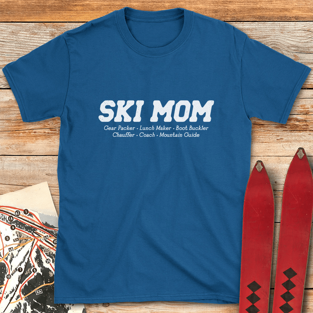 Ski Mom Definition T Shirt Gift For Mom