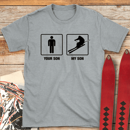 Son Shreds T Shirt Gift For Skier