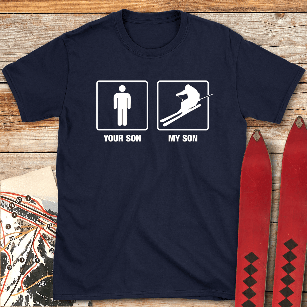 Son Shreds T Shirt Gift For Skier