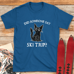 Ski Trip Cat T Shirt Gift For Skier