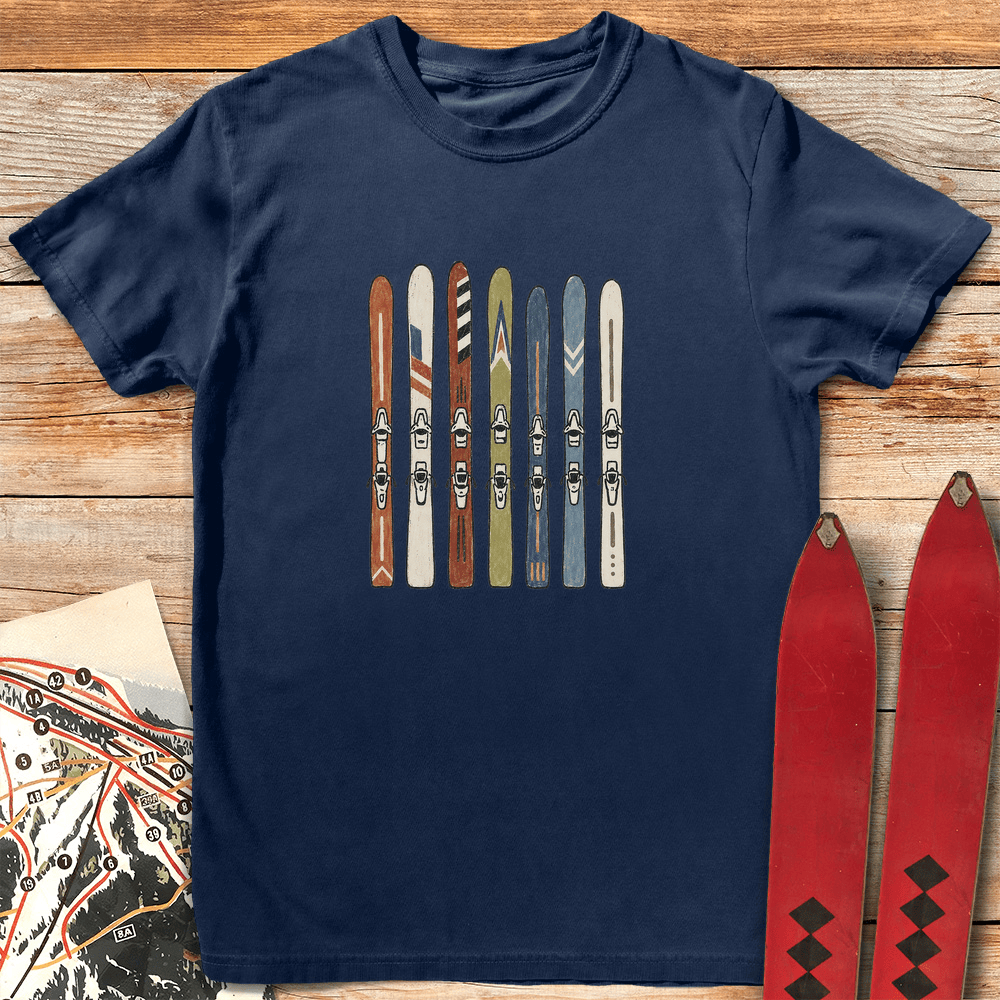 Ski Quiver T Shirt Gift For Skier