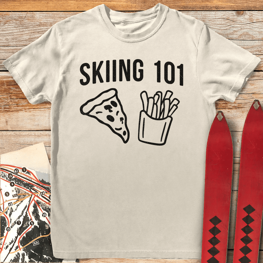 Skiing 101 T Shirt Gift For Skier