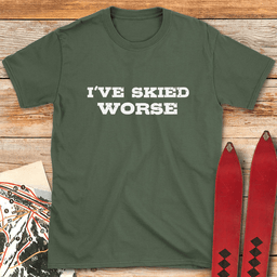 Skied Worse T Shirt Gift For Skier