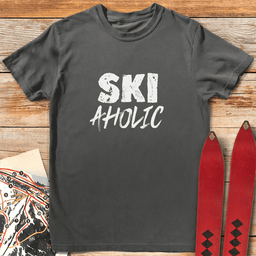 Skiaholic T Shirt Gift For Skier
