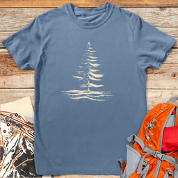Steady Brush Pine T Shirt Gift For Skier