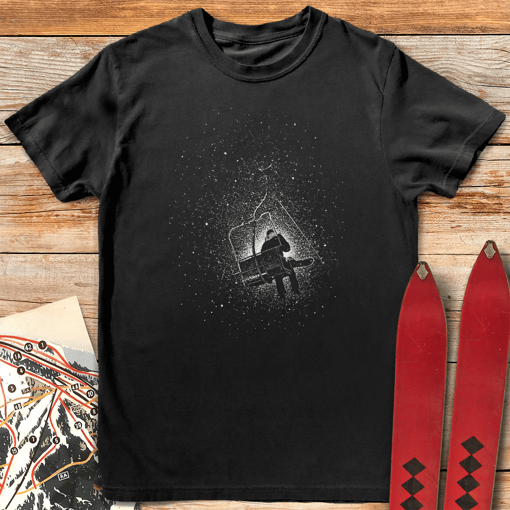 Spotlight Lift T Shirt Gift For Skier