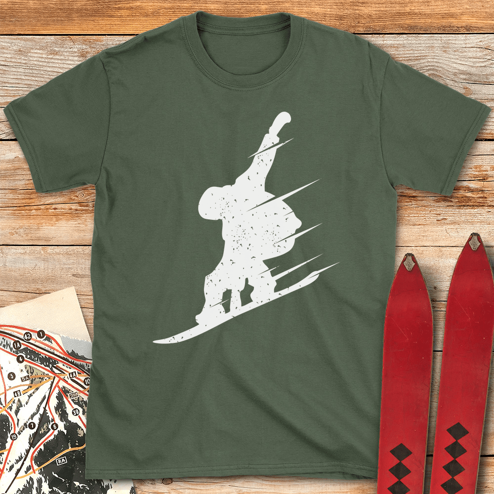 Speedy Snowboarder T Shirt Gift For Snowboarder