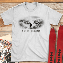 So IT Begins T Shirt Gift For Skier