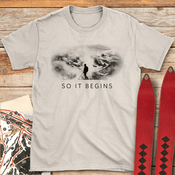 So IT Begins T Shirt Gift For Skier