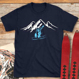 Two Tone Ripper T Shirt Gift For Skier