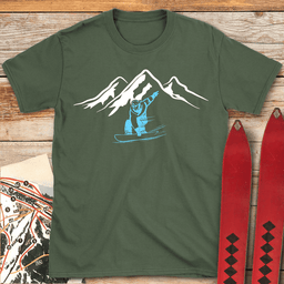 Two Tone Ripper T Shirt Gift For Skier