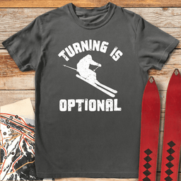Turning Optional T Shirt Gift For Skier