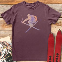 Tie Dye Freeskier T Shirt Gift For Skier
