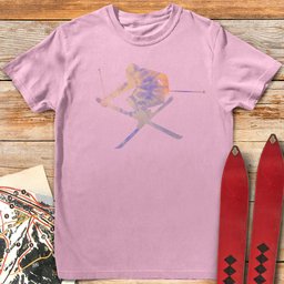 Tie Dye Freeskier T Shirt Gift For Skier