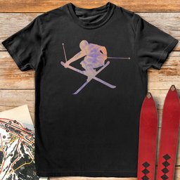 Tie Dye Freeskier T Shirt Gift For Skier