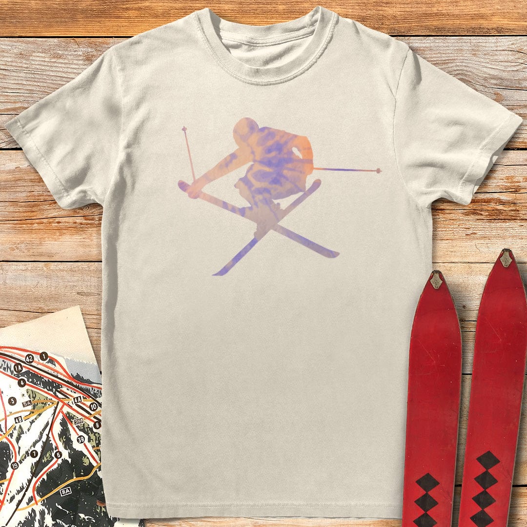 Tie Dye Freeskier T Shirt Gift For Skier