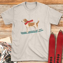 This Dog Skis T Shirt Gift For Skier