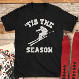 Tis The Season T Shirt Gift For Skier