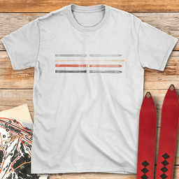 Vintage Ski Colors T Shirt Gift For Skier