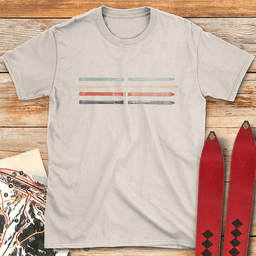 Vintage Ski Colors T Shirt Gift For Skier