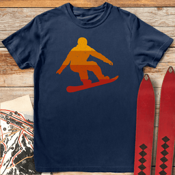 Sunset Snowboard T Shirt Gift For Snowboarder