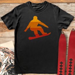 Sunset Snowboard T Shirt Gift For Snowboarder