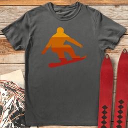 Sunset Snowboard T Shirt Gift For Snowboarder