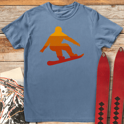 Sunset Snowboard T Shirt Gift For Snowboarder