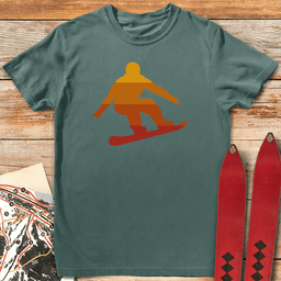 Sunset Snowboard T Shirt Gift For Snowboarder