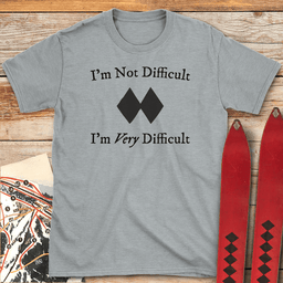 Very Difficult T Shirt Gift For Skier