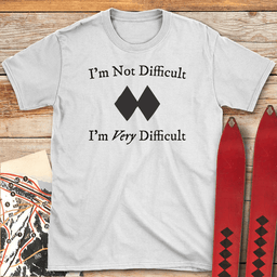 Very Difficult T Shirt Gift For Skier