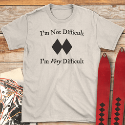 Very Difficult T Shirt Gift For Skier
