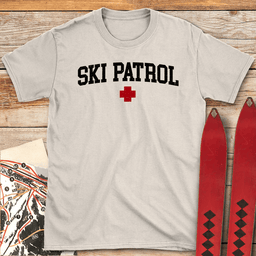 Varsity Ski Patrol T Shirt Gift For Skier