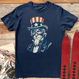 Uncle Sam Shreds T Shirt Gift For Skier