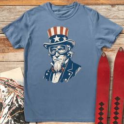 Uncle Sam Shreds T Shirt Gift For Skier