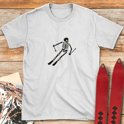 Undead Skier T Shirt Gift For Skier