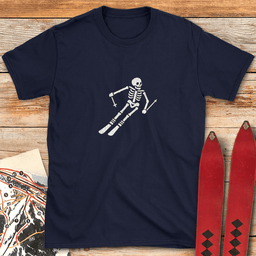 Undead Skier T Shirt Gift For Skier