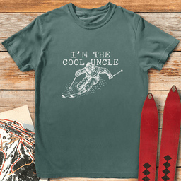 The Cool Uncle T Shirt Gift For Skier