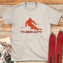 Therapy Skier T Shirt Gift For Skier