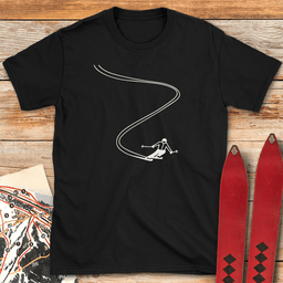Sweet Line Ski T Shirt Gift For Skier