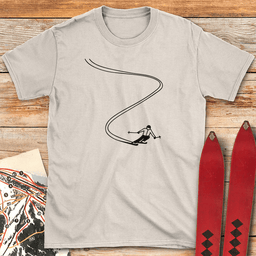 Sweet Line Ski T Shirt Gift For Skier