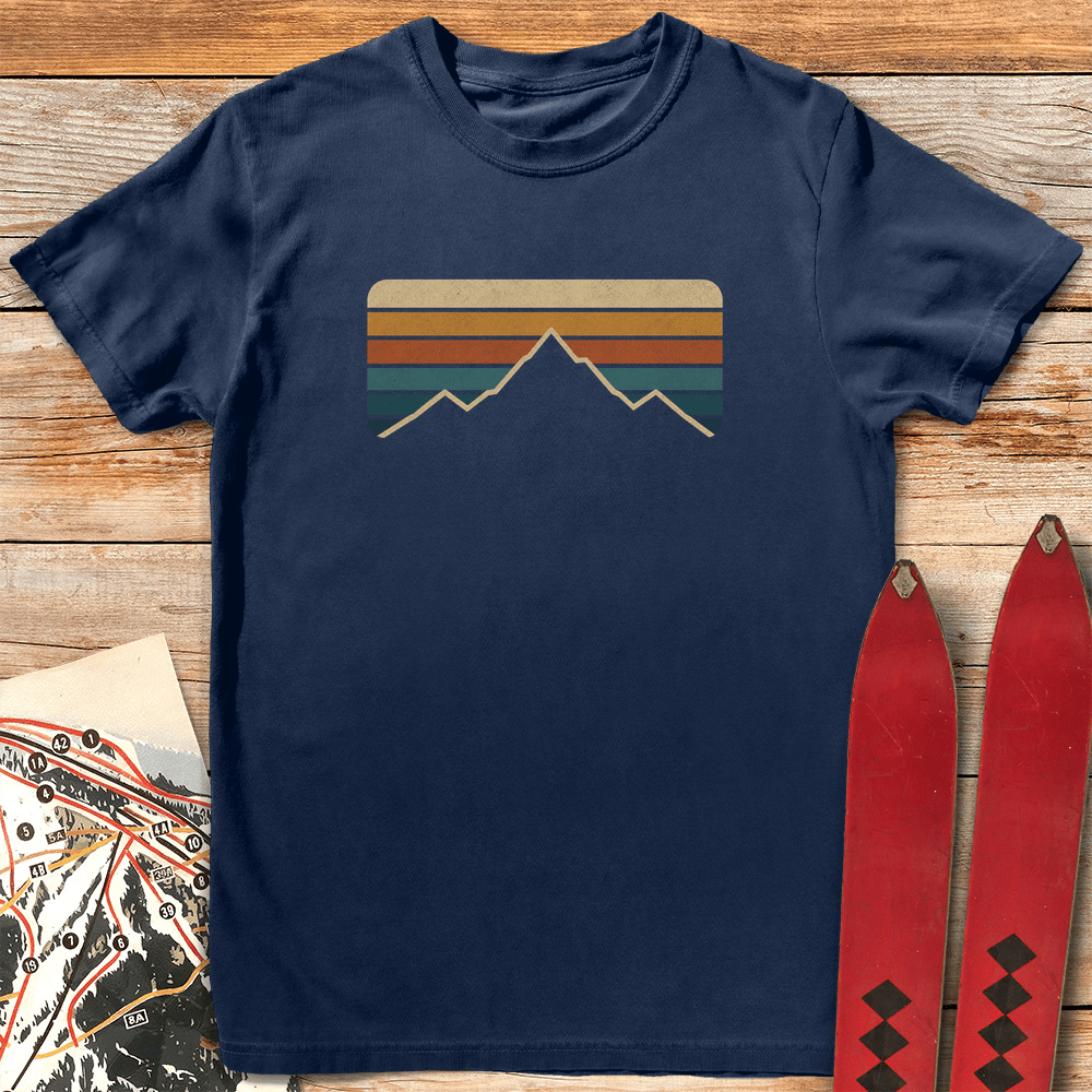 Vintage Mtn Horizon T Shirt Gift For Skier