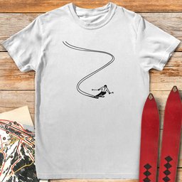Sweet Line Ski T Shirt Gift For Skier