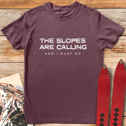 The Slopes Are Calling T Shirt Gift For Skier