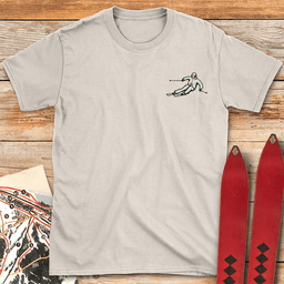Two Tone Pocket Skier T Shirt Gift For Skier